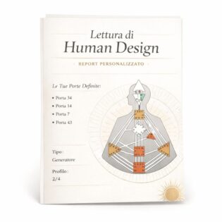 Lettura Human Design pdf personalizzato + Consulenza 1:1 di 1h